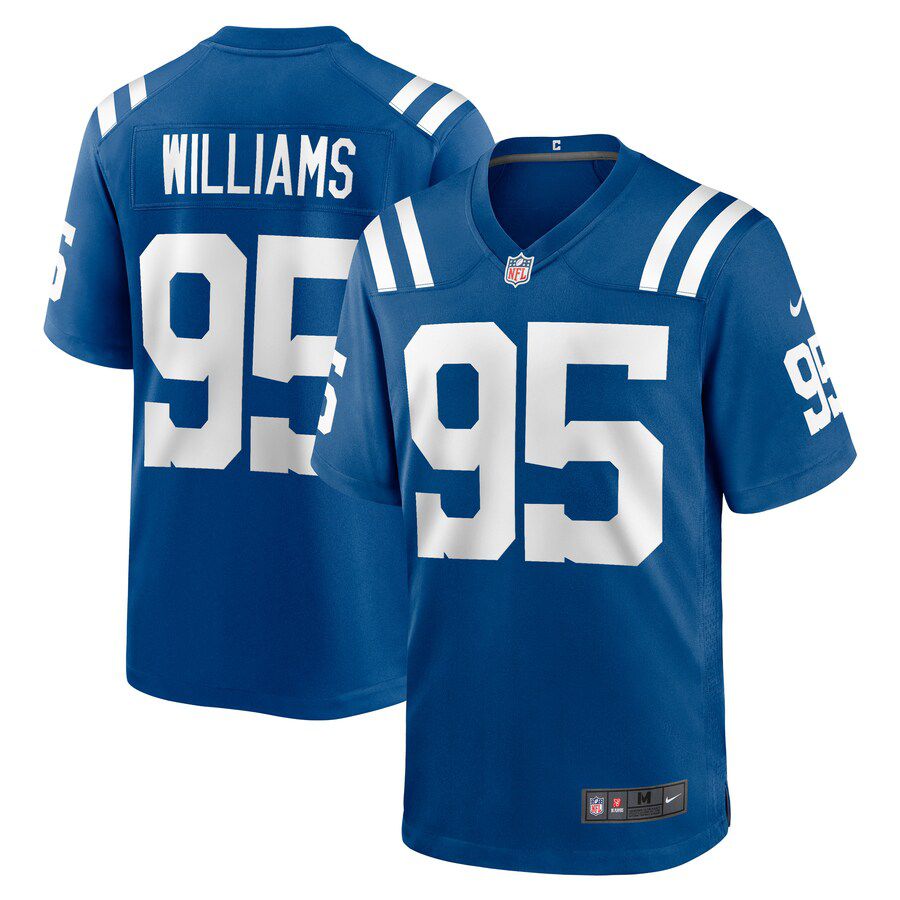 Men Indianapolis Colts #95 Chris Williams Nike Royal Game Player NFL Jersey->women nfl jersey->Women Jersey